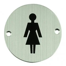 Nerezový piktogram okrúhly - dámy