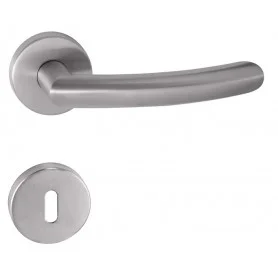 Kľučka na dvere TUPAI NERO - R 2233 - Brúsená nerez