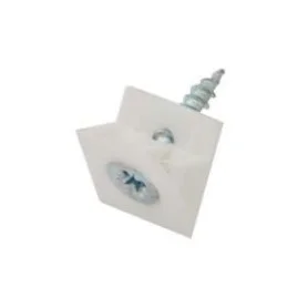 Upevňovací trojuholník so skrutkou (100ks) Biely