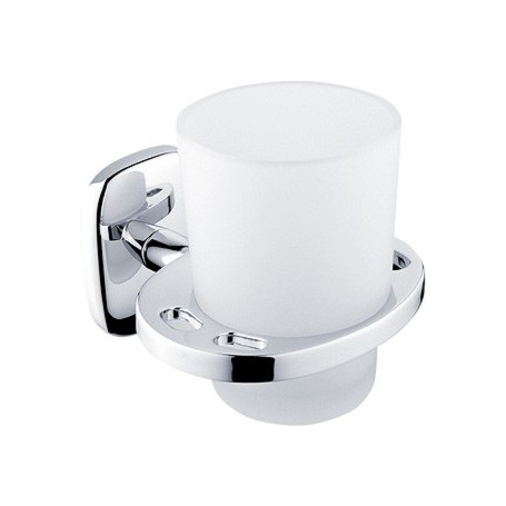 Sklenený pohár s držiakom na zubné kefky NIMCO Simona