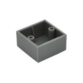 Plastový klzák KR 45x45 - Chróm matný