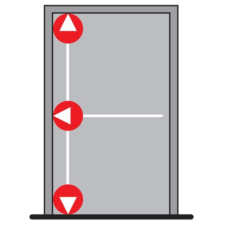 DORMA PHA 2000 Trojbodové vertikálne + horizontálne zaistenie  D1/1B-1H-1D