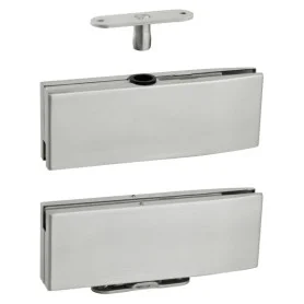 Pružinový pivotový samozatvárací set na sklenené dvere s aretáciou JNF