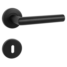 Kľučka na dvere MP FAVORIT - R - Čierna matná