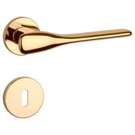 Kľučka APRILE ORCHIDE - R 7S - Mosadz leštená a lakovaná