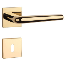 Kľučka APRILE FUNKIA - HR 7S - Mosadz leštená a lakovaná