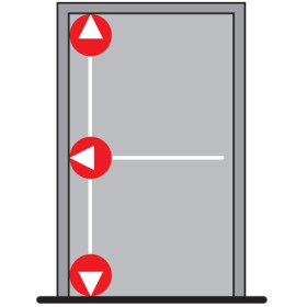 DORMA PHA 2000 Trojbodové vertikálne + horizontálne zaistenie  D1/1B-1H-1D