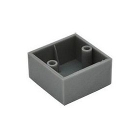Plastový klzák KR 45x45 - Chróm matný