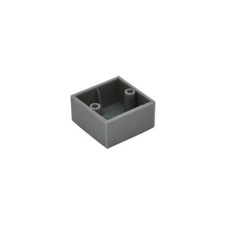 Plastový klzák KR 45x45 - Chróm matný