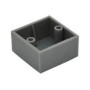 Plastový klzák KR 45x45 - Chróm matný