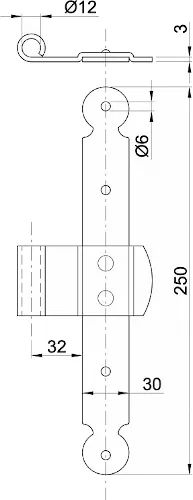 Záves na dvere rustikálny