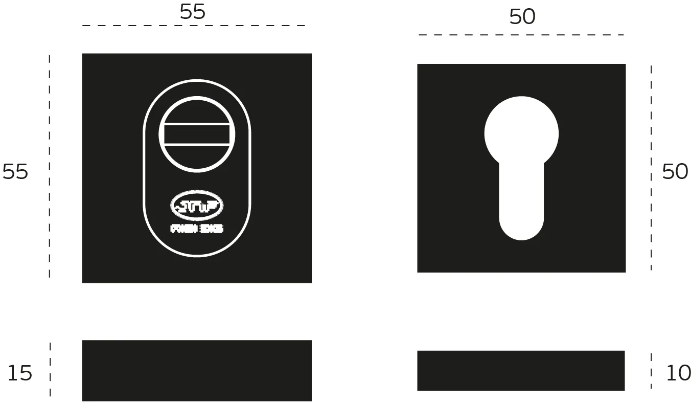 Bezpečnostná rozeta JNF - HR PLUS IN.04.30.S