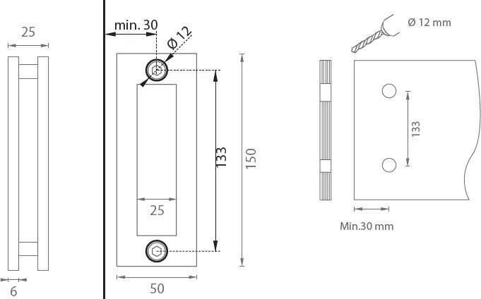 Mušla na sklenené posuvné dvere JNF IN.16.530
