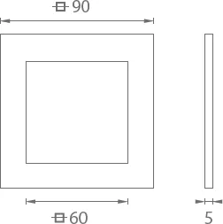 Mušla na sklenené posuvné dvere JNF IN.16.551.A
