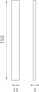Mušla na sklenené posuvné dvere JNF IN.16.554.A