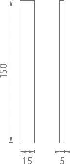 Mušla na sklenené posuvné dvere JNF IN.16.555.A