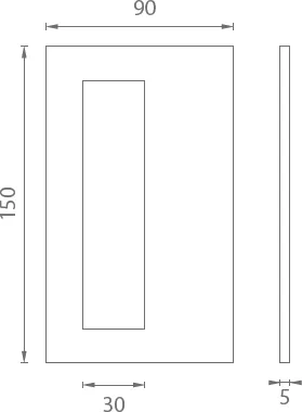 Mušla na sklenené posuvné dvere JNF IN.16.560.A