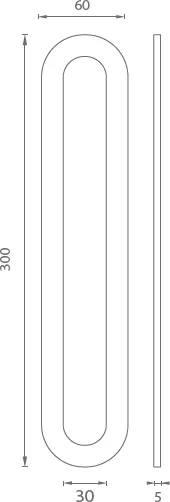 Mušla na sklenené posuvné dvere JNF IN.16.563.A