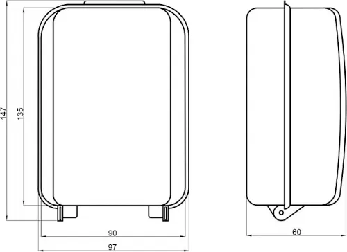 Sejf na kľúče s číselným vodeodolný